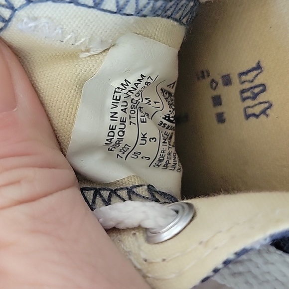 Converse navy Allstars size 3 toddler - Picture 5 of 5